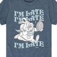 thumbnail image 3 of Alice in Wonderland - I'm Late White Rabbit - Youth Boys Short Sleeve Graphic T-Shirt, 3 of 5