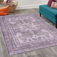 thumbnail image 2 of Boho Decorative Rug, Vintage Look Ethnic Look Pattern of Paisley Details and Bohemian Feels Damask, Quality Carpet for Bedroom Dorm and Living Room, 6 Sizes, Purple and Lilac, by Ambesonne, 2 of 4