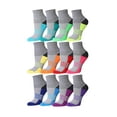 thumbnail image 3 of Tipi Toe Women's 6-Pairs Athletic Performance Quarter Socks | Moisture-Wicking Sports Socks, 3 of 6