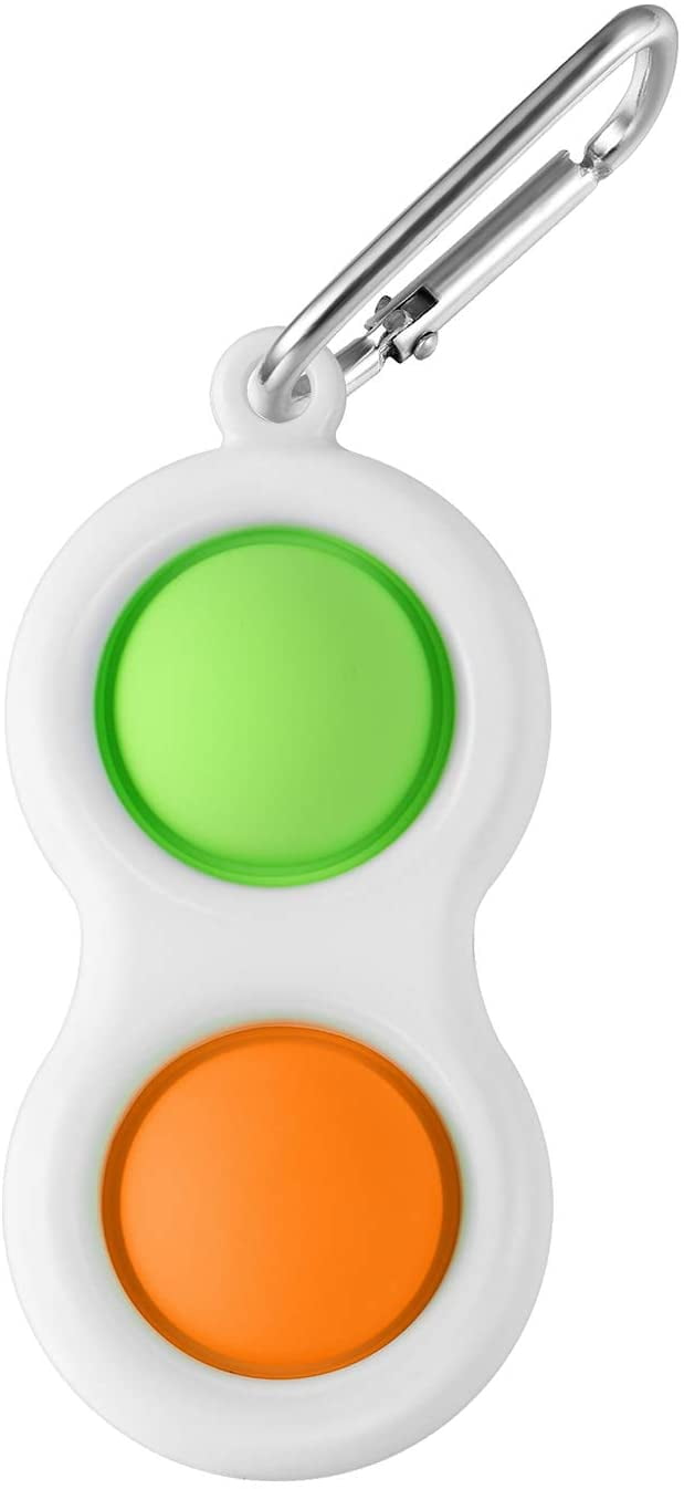 Details about   2pcs Simple Dimple Fidget Toy Mini Keychain Dimple Sensory Toys Stress Reliever 