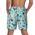 thumbnail image 2 of Lsque Mens Swim Trunks Sea Life Pattern - Bathing Suit Compression Liner - Beach Swim Shorts Swimwear - (S-3XL) - Stretch Quick Dry -3X-Large, 2 of 9