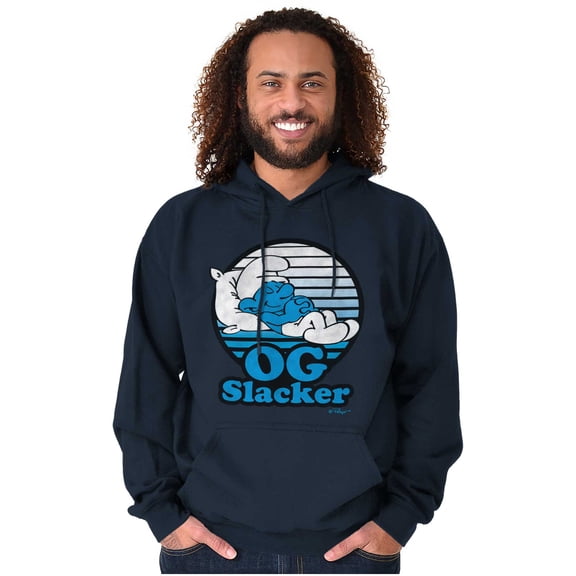Lazy Smurf OG Slacker Sleepy Naps Hoodie Sweatshirt Women Men Brisco Brands S