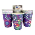 thumbnail image 2 of Vasos de cartón Great Value diseño mundial azul 10 piezas, 2 of 4