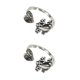 thumbnail image 3 of Anillos abiertos de rana plateada Jumpingount para mujeres y niñas Aleación de Zinc Ajustable 2Conjunto, 3 of 6