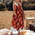 thumbnail image 3 of Lots of Little Strawberries Sleeveless Dress Dresses Women Summer Women's Summer Clothing, 3 of 9