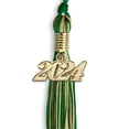 thumbnail image 4 of Endea Graduation Green/Antique Gold Mixed Color Graduation Tassel with Gold Date Drop, 4 of 11