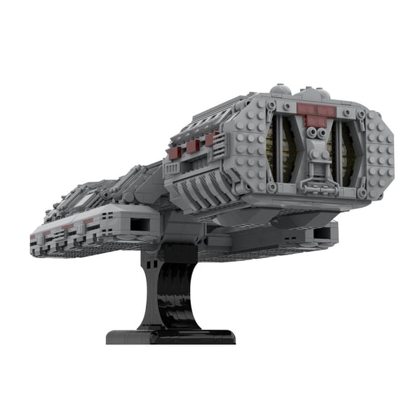 MOC-154698 Battlestar Galactica Building Blocks Set, , UCS Scale Battlestar Galactica, Adult Collectible Spaceship Model Kit, 2222 Pieces