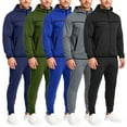 thumbnail image 6 of Men's Slim Fit Tech Fleece Full Zip Tracksuits 2 Piece Sets| Hoodie Sweatsuits, 6 of 6