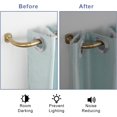 thumbnail image 5 of Splicing Room Darking Curtain Rods for Windows 28-53”, 1inch Diameter Wrap Around Adjustable Drapery Blackout Curtain Rod, Warm Gold, 5 of 8