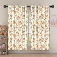 thumbnail image 5 of Corgi and Bone Beige Pattern Insulated Teens Curtains Set Of 2, Bedroom Essentials, Toddler Room Decor 52"x63", 5 of 5