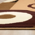 thumbnail image 6 of AllStar Brown Area Rug. Contemporary. Abstract. Traditional. Geometric. Formal. Shapes. Squares. Circles (7' 7" x 10' 6"), 6 of 7