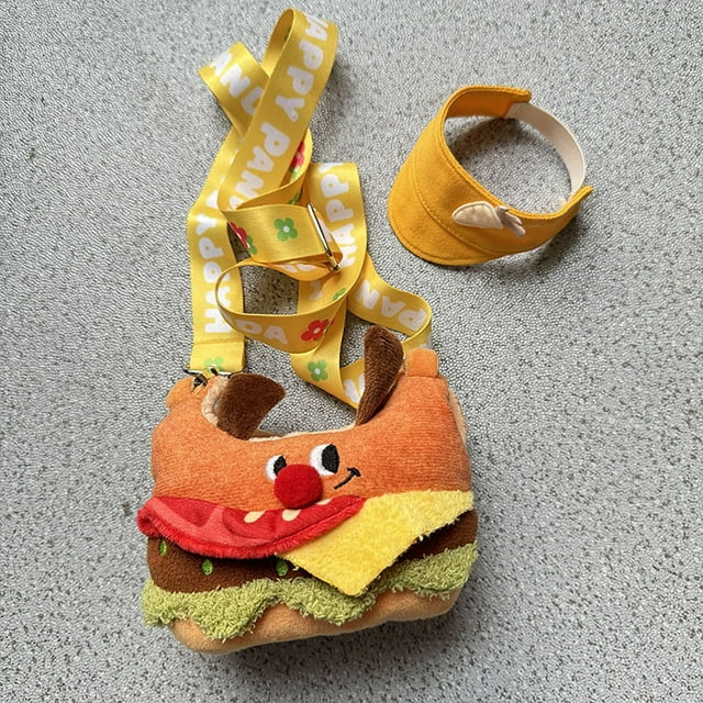 Bolsa de ropa de muñeca de felpa para niña, bolsa de ropa para muñeca, decoración de moda para niños, regalo de cumpleaños, disfraces con manos, bolsa Sombrero de bolsa para perro