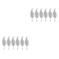 thumbnail image 4 of Adorno de plumas para árbol de Navidad Bewildely 6 piezas decoración de plástico color Plata, 4 of 6