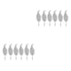 thumbnail image 2 of Adorno de plumas de Navidad Cateissary 6 piezas Reutilizable Plata, 2 of 6
