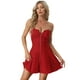 thumbnail image 1 of Día de San Patricio Mini Vestido De Fiesta Sin Tirantes De Tubo Frontal Con Cremallera Expuesta Sin Tirantes Para Mujer Rojo L, 1 of 7