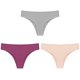 thumbnail image 1 of TrowBridge-bragas de satén de seda para mujer, ropa interior sin costuras, tangas suaves y acogedoras, lencería Sexy, ropa interior deportiva, 3 uds./Set, 1 of 4