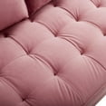 thumbnail image 5 of Uspridefurniture Hazen 57.8'' Velvet Square Arm Loveseat,Pink, 5 of 5