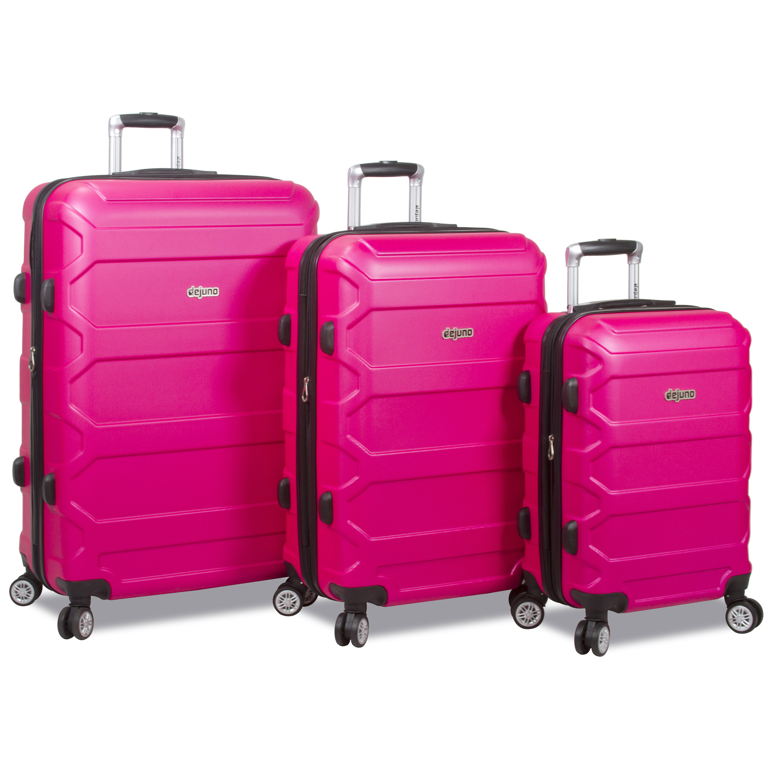 Dejuno Logan 3 Piece Hardside Spinner Combination Lock Luggage Set Dejuno Logan 3 Piece Hardside Spinner Combination Lock Luggage Set