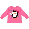 thumbnail image 3 of Inktastic Penguin Girl Snowflakes Girls Long Sleeve Toddler T-Shirt, 3 of 5