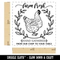 thumbnail image 2 of Farm Fresh Hand Gathered Chicken Eggs From Our Coop to Your Table Self-Inking Rubber Stamp Ink Stamper - Red Ink - Small 1 Inch, 2 of 7