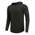 thumbnail image 4 of CHZAYXI Hoodies for Men Lightweight Pullover Long Sleeve Hooded Sweatshirt Casual Gym Workout Sweatshirts Athleisure Running Hoodie(Large,Dark Gray), 4 of 5