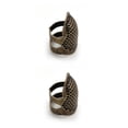 thumbnail image 3 of Advancent Protector de punta de dedo, anillo de dedal, agujas para trabajar a mano, manualidades DIY, accesorios de bordado ajustables para Bronce S 2Conjunto, 3 of 6