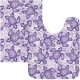 thumbnail image 5 of Coolnut Sea Turtle High Absorbent U-Shaped Contour Toilet Rugs Machine Washable,24"x20", 5 of 7
