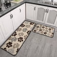 thumbnail image 2 of Paw Print Kitchen Rugs Sets Of 2,Anti Fatigue Kitchen Mat Rugs Non Slip Washable,Decorative Kitchen Floor Mats for Kitchen,Sink,Laundry,17"X30"+17"X47", 2 of 7