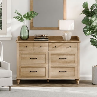 novogratz kelly 6 drawer dresser ivory oak Novogratz 6-Drawer Dresser | Classic dressers for ecommerce
