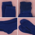 thumbnail image 7 of BambooMN Unisex Men and Women's Rayon from Bamboo Wool Blend Athletic Crew Socks for Home, Travel, Work and Sport - Navy - 4 Pairs - Large, 7 of 7