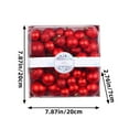 thumbnail image 2 of Twfbrm Christmas Ball Ornaments Set 44ct Box Color Christmas Decorations Mall Christmas Tree Decoration Ball Hanging Ornaments with 6 Styles in 3 Sizes(Small Medium Large), 2 of 8