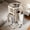 Upgraded version A White, variant on 68" Heavy Duty Hexagonal Rotating Clothes Drying Rack, 360° Swivel Standing Metal Garment Hanger with Multi Bars & Lockable Casters, Space Saving Balcony Bedroom Storage Stand