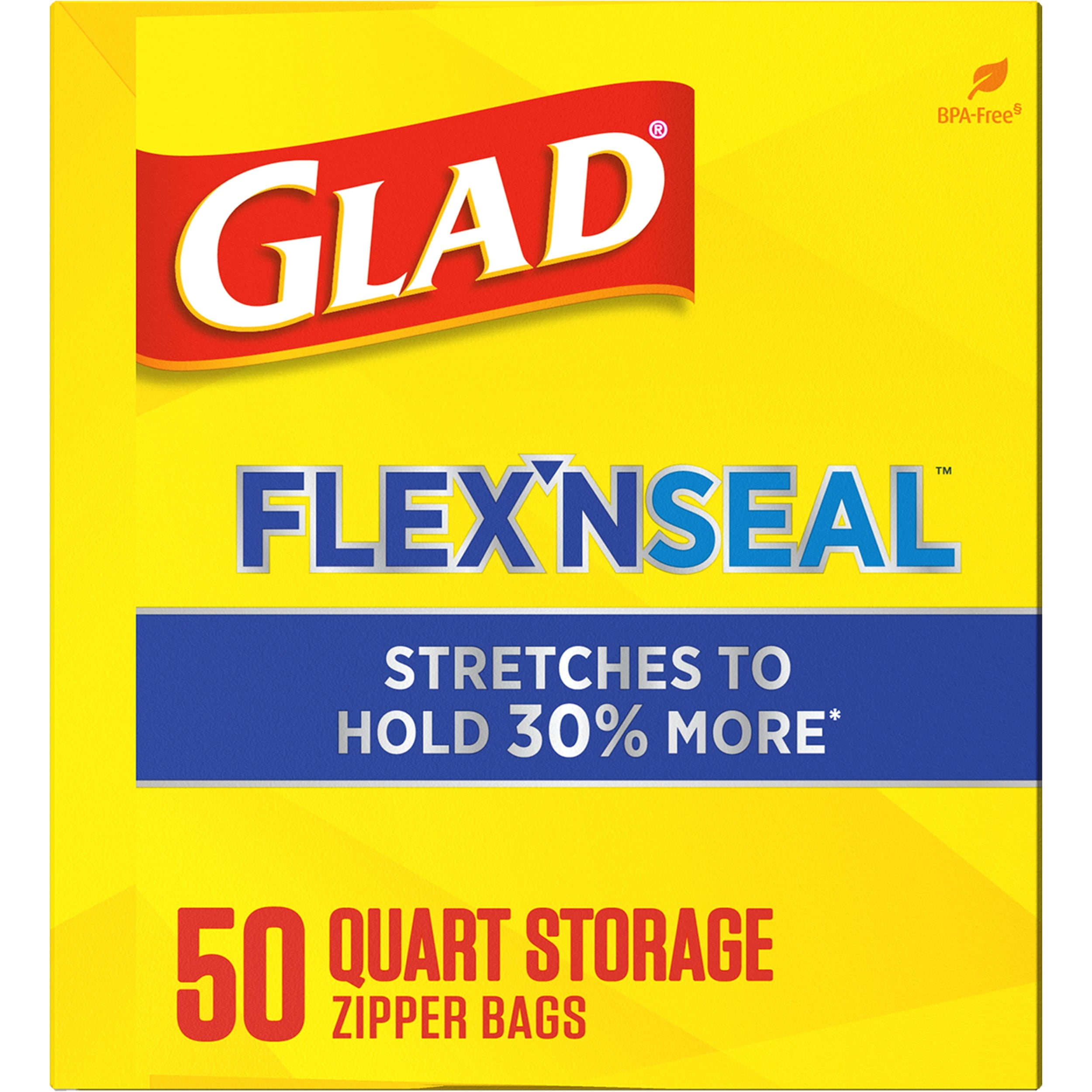 Glad® Zipper Sandwich Bags Food Storage 50 count