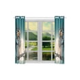 thumbnail image 3 of MKHERT Owl Sky Blackout Window Curtain Kitchen Curtain 26x39 inch, 2 Panels, 3 of 3