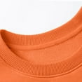thumbnail image 6 of Ulanda Girls Oversized Crewneck Sweatshirts Kids Fashion Fleece Drop Shoulder Pullover 5-14 Years (Orange, 13-14 Years), 6 of 9