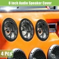 thumbnail image 2 of Unique Bargains 4 Pcs 8" Car Speaker Grills Cover Round 8 Inch Audio Subwoofer Protector with Mounting Screws ABS Black, 2 of 6