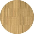 thumbnail image 1 of Ahgly Company Indoor Round Abstract Brown Contemporary Area Rugs, 8' Round, 1 of 4