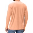 thumbnail image 5 of Domuza Sun Protection Shirts for Men Athletic Workout Long Sleeve Rash Guard Shirt Lightweight Crew Neck Tops Comfort Pullover for Fishing Running Pink XXL, 5 of 7