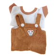 thumbnail image 4 of Ropa para muñecas perfke Trajes informales 2 piezas Café 17cm, 4 of 9