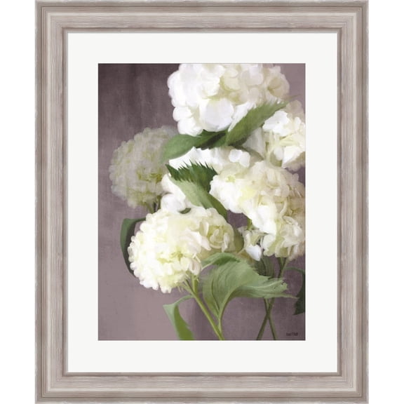 Great Art Now Snow Hydrangeas by House Fenway, Framed Wall Art, 23.5W x 28.5H