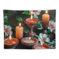 thumbnail image 5 of Orinice Candles and Flowers Tapestry Wall Hanging Unique Style Graphic Tapestries for Home Wall Decor Living Room Bedroom Apartment Farmhouse Dorm 40x30inch, 5 of 6