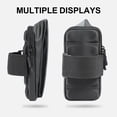 thumbnail image 3 of Bolsa para teléfono móvil Hukapapa Oxford para ciclismo al aire libre con funda para brazo para teléfono móvil deportiva impermeable, bolsa para muñeca, color gris, 3 of 5