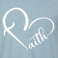 thumbnail image 5 of Wild Bobby Heart Made Of Faith Inspirational/Christian Men Premium Tri Blend Tee, Denim, Small, 5 of 5