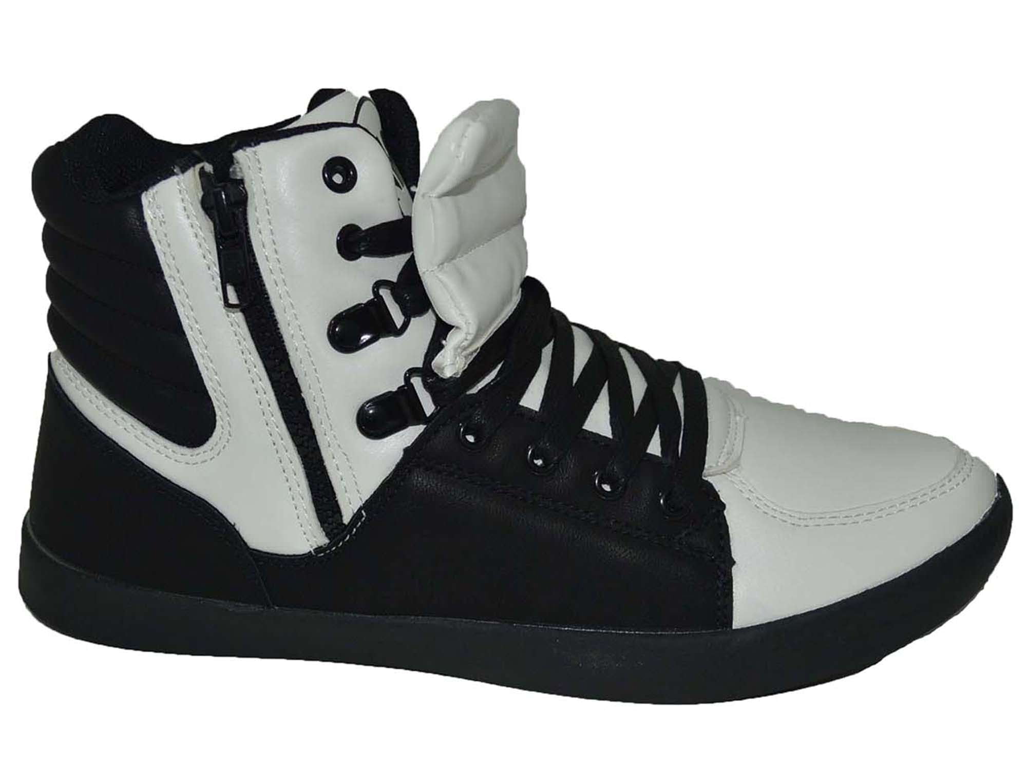 mens high top zipper sneakers