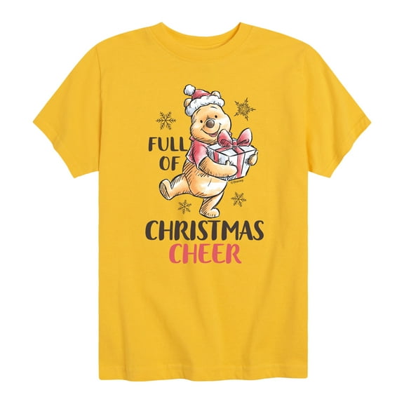 Disney Winnie The Pooh - Full of Christmas Cheer - Toddler & Youth Short Sleeve Graphic T-Shirt