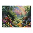 thumbnail image 6 of Shiartex Rainbow Flowers Garden Print Wooden Jigsaw Puzzle for Family Friends, Eco-Friendly Impossible Puzzle Gift 500 PCS, 6 of 6