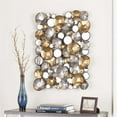 thumbnail image 3 of SEI Furniture Locarno Metal Wall Sculpture in Gold and Silver, 3 of 3