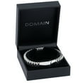 thumbnail image 3 of DOMAIN LONDON Men's Contemporary Leather And Chain Bracelet In Stainless Steel, 3 of 3