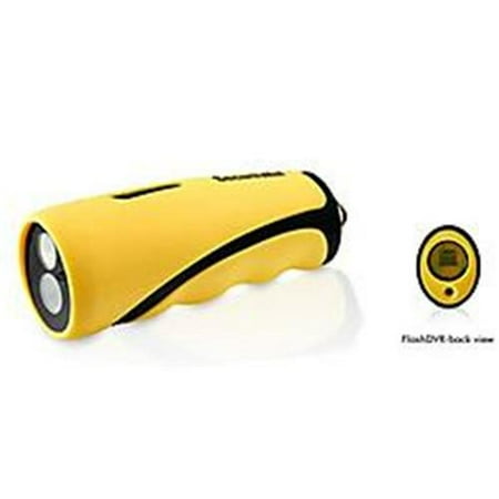 SecurityMan FlashDVR Waterproof Digital Video Recorder with LED Flashlight (Yellow)