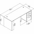 thumbnail image 6 of Studio C 72W Desk with Mobile File Cabinet in Hansen Cherry - Engineered Wood, 6 of 7